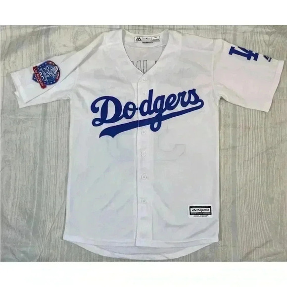 AUTHENTIC MAJESTIC Sz S CODY BELLINGER LOS ANGELES DODGERS FLEX BASEBALL Jersey - Picture 16 of 16
